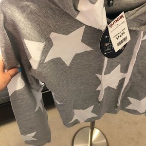 Grey and white stars kid’s sweatshirt